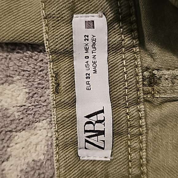 Zara Women's Wide Leg High Waisted Jeans, Size: 0 - Picture 6 of 6